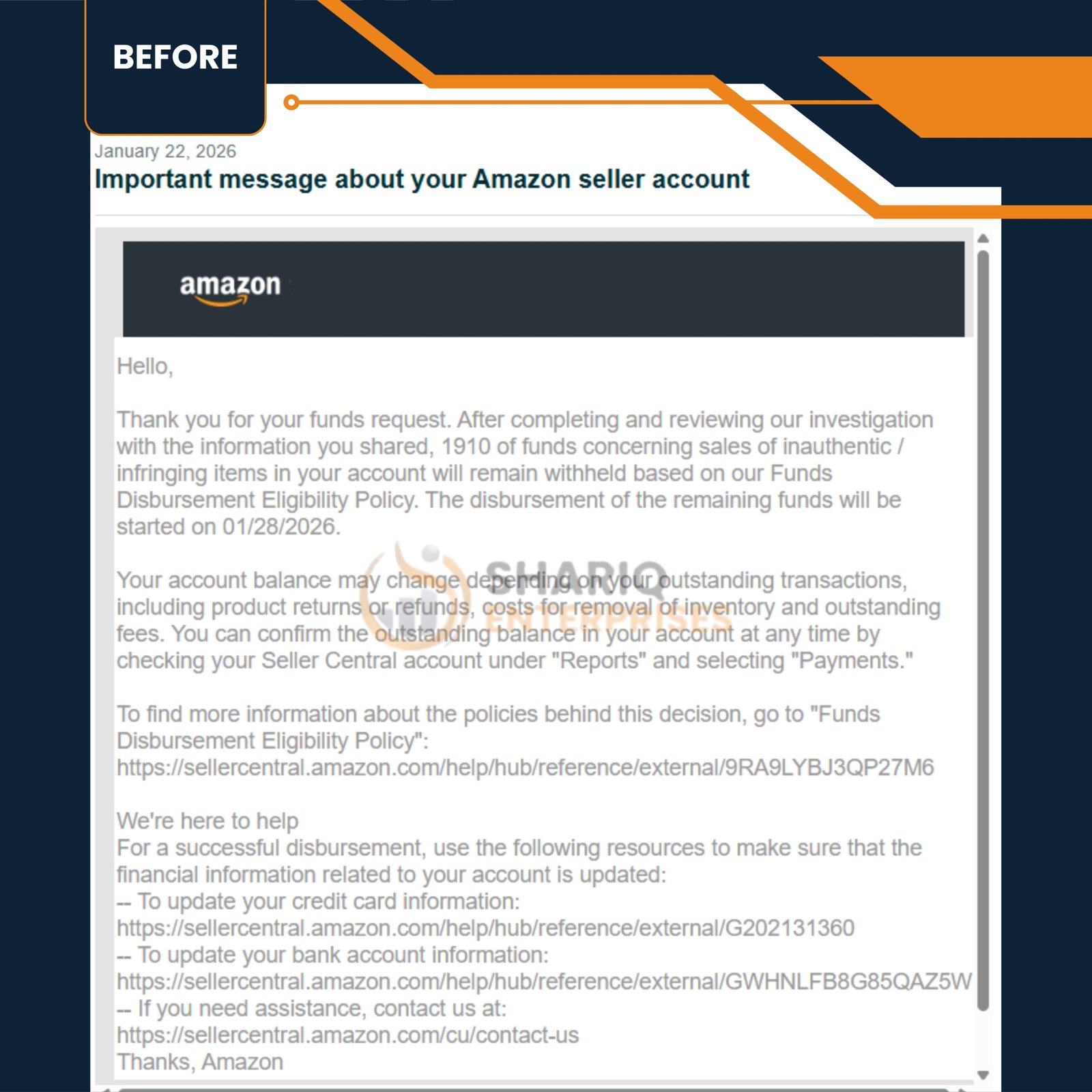 AMAZON-05(Fund Rejection Notification)