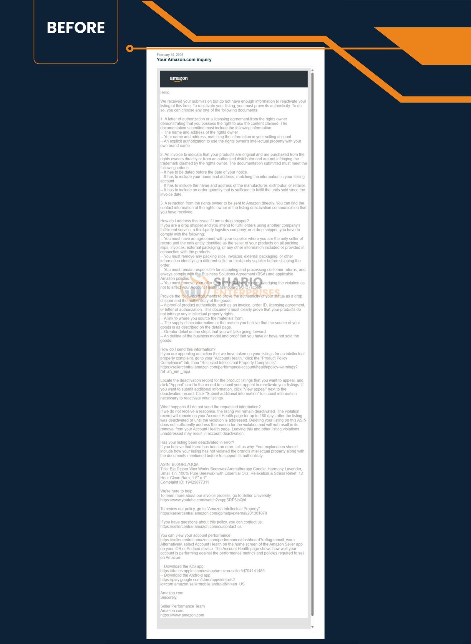 AMAZON-08(Deactivation Notification)