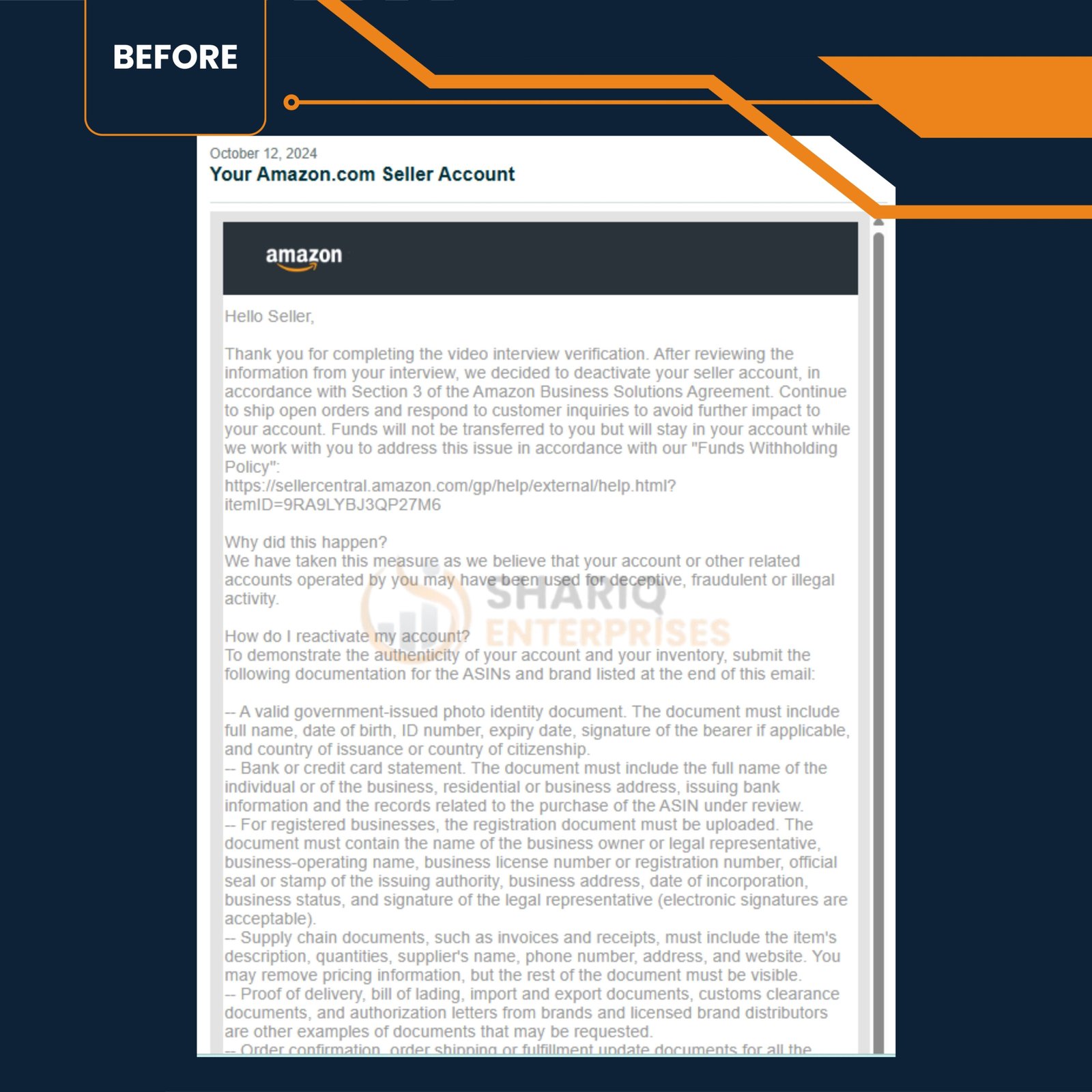 AMAZON-16(Deactivation Notice)
